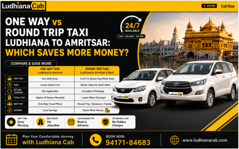 One Way Taxi from Ludhiana To Amritsar
