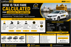 How is Taxi Fare Calculated for Ludhiana to Amritsar